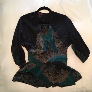 Anthropologie Maple wrap top size 6